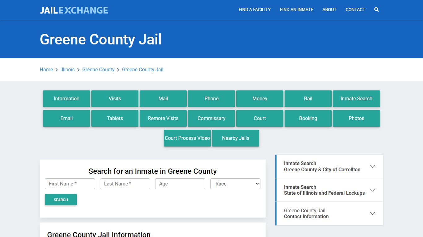 Greene County Jail Roster Lookup, IL, Inmate Search